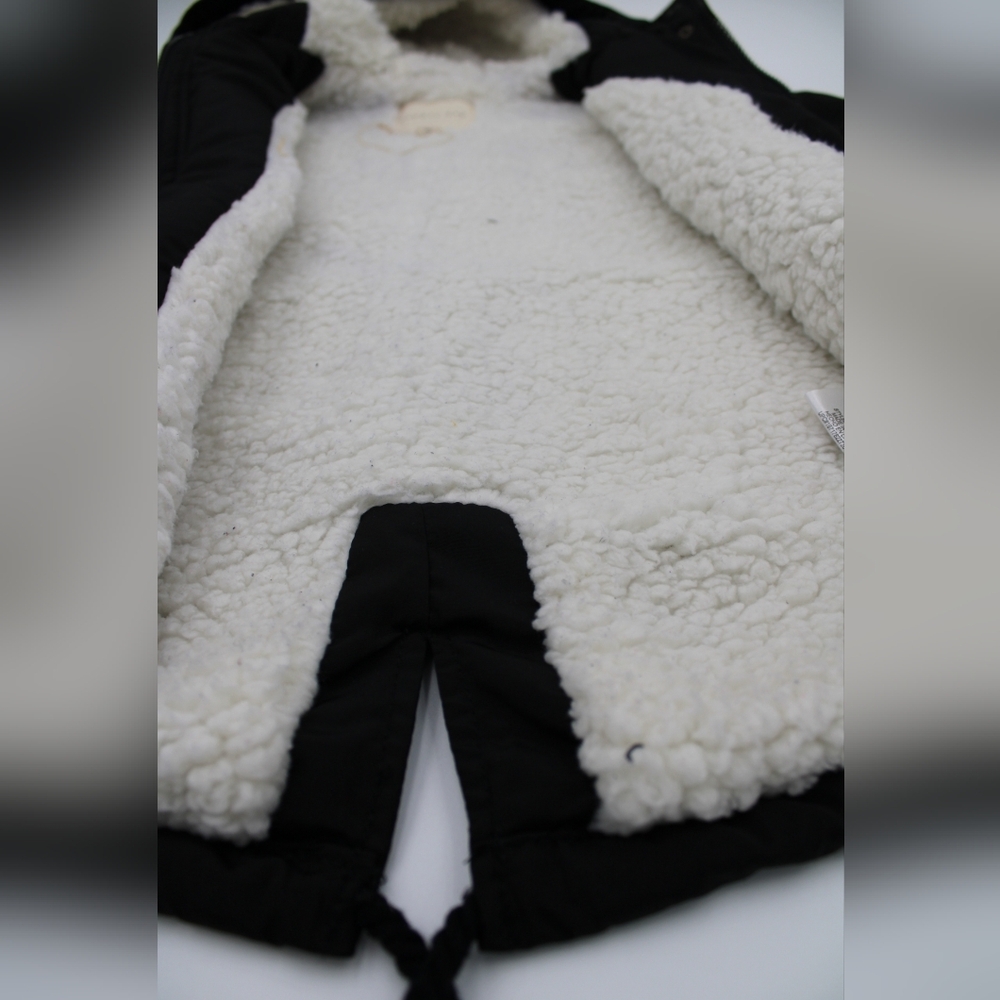 Copper Key Toddler Black Sherpa-Lined Jacket/Anorak, Gently Worn 2T-3T - Picture 6 of 8